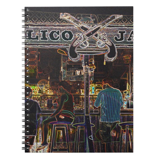 Calico Jacks Grand Cayman Island Spiral Notebook (Front)