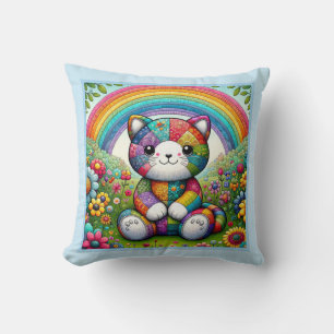 Calico Patchwork Cat Caprice Cushion