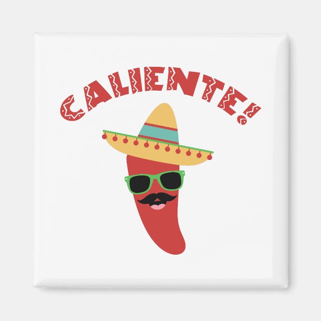 Caliente Pepper Magnet (Front)