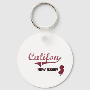 Califon New Jersey City Classic Key Ring