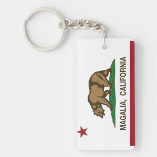 Californi Republic Flag Magalia Key Ring