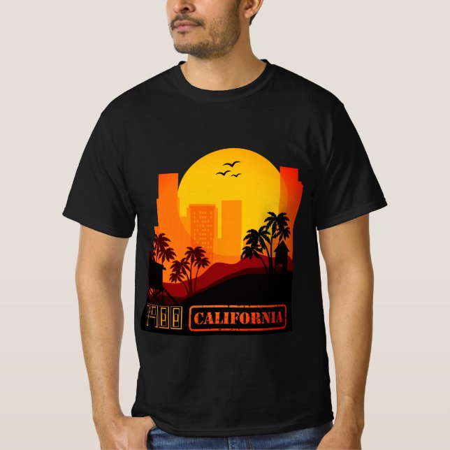 California 1900 vintage black T-Shirt (Front)