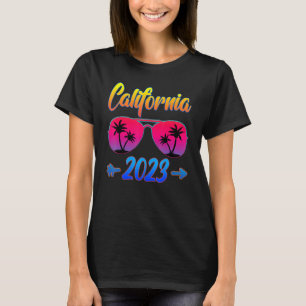 California 2023 Beach Glasses Vacation Matching Fa T-Shirt