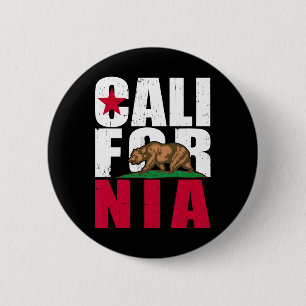California _2 6 cm round badge