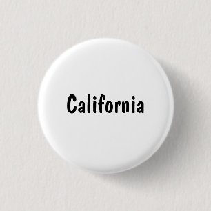 California 3 Cm Round Badge
