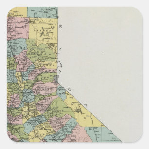 California 3 square sticker