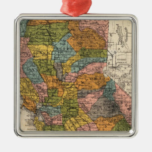 California 4 metal tree decoration