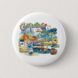 California 6 Cm Round Badge
