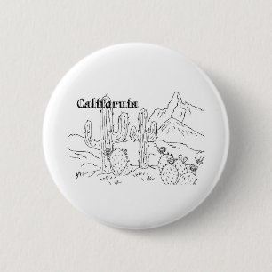 California 6 Cm Round Badge