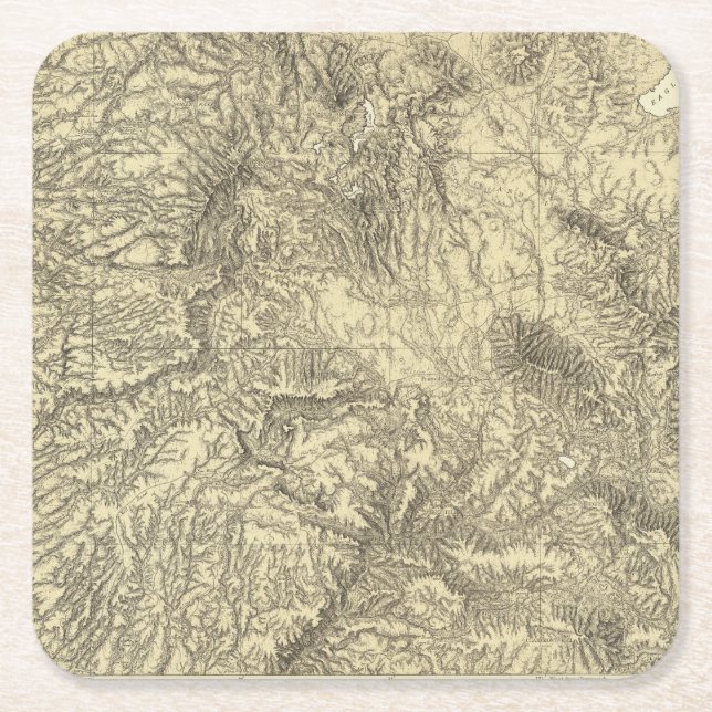 California 6 square paper coaster (Front)