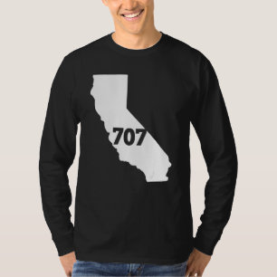 California 707 Area Code T-Shirt