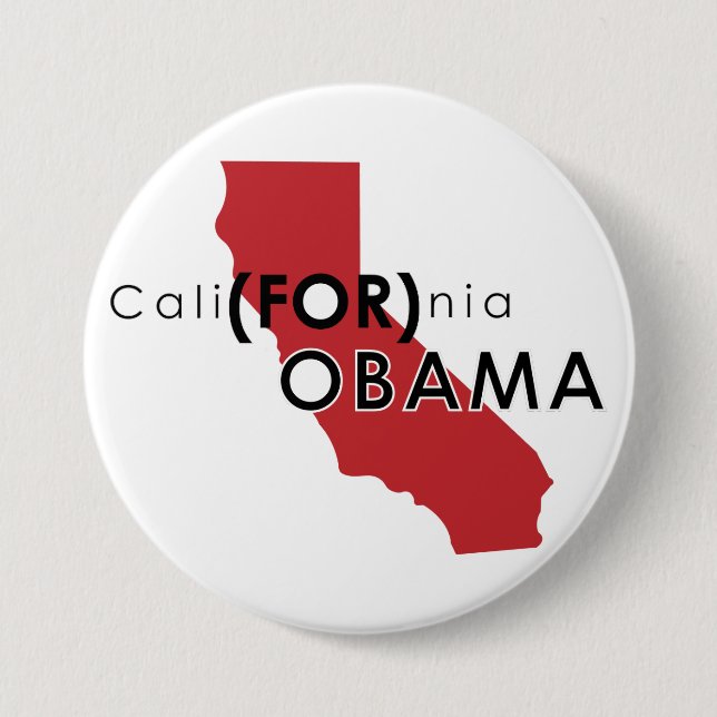 CaliFORnia 7.5 Cm Round Badge (Front)