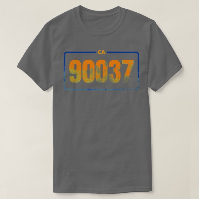 California 90037 Zipcode OB T-Shirt (Design Front)