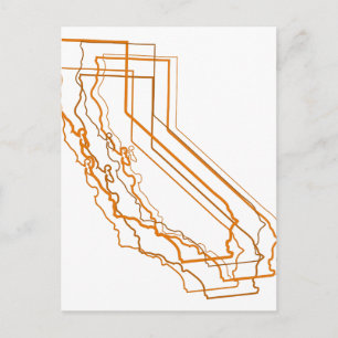california amber blur postcard