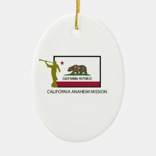 CALIFORNIA ANAHEIM MISSION LDS CTR CERAMIC TREE DECORATION