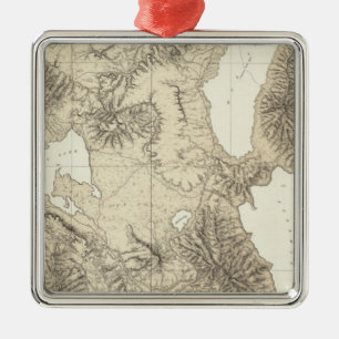 California and Nevada 10 Metal Tree Decoration