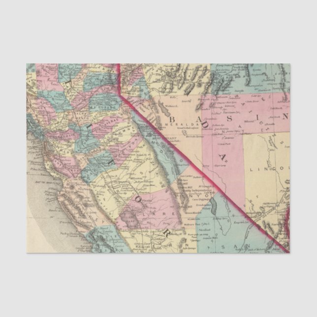 California and Nevada 2 2 Tissue Paper (Front)