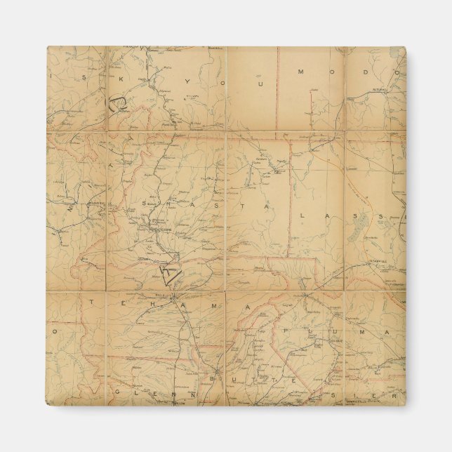 California and Nevada 9 Magnet (Front)