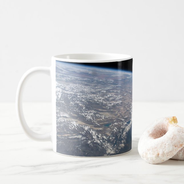 California And Nevada As Seen From Space. Coffee Mug (With Donut)