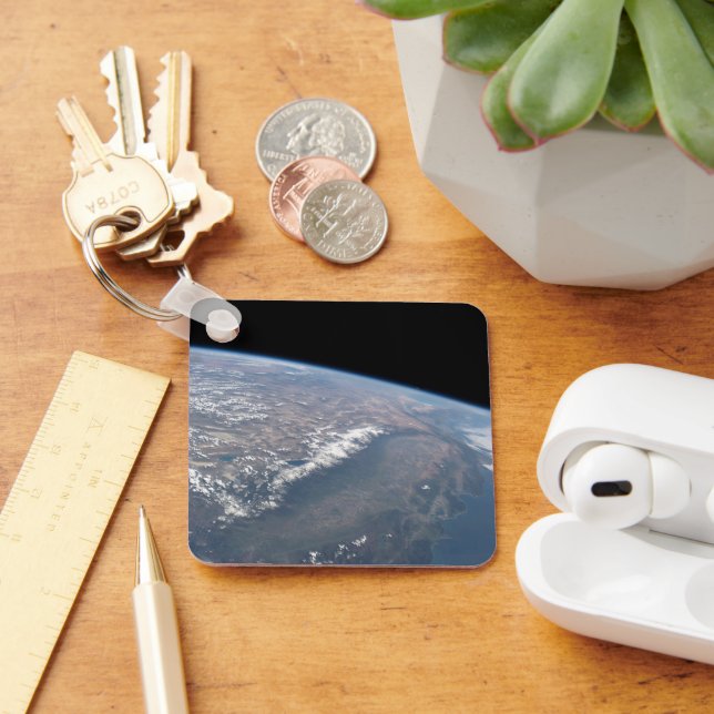 California And Nevada As Seen From Space. Key Ring (Desk)