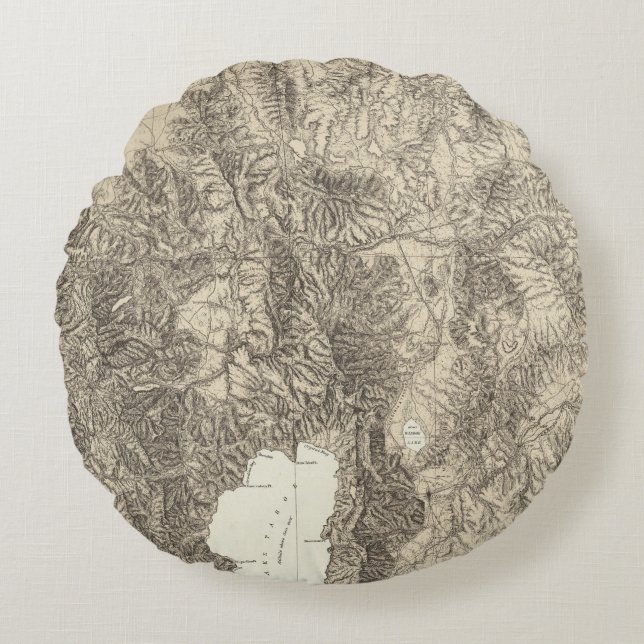California and Nevada Round Cushion (Front)