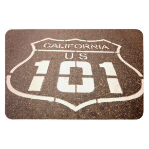 California and U.S. 101 Highway Magnet
