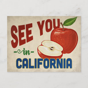 California Apple - Vintage Travel Postcard