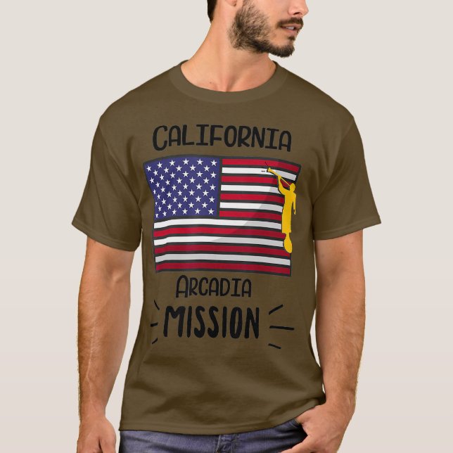 California Arcadia Mormon LDS Mission Missionary T-Shirt (Front)