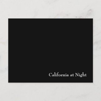 California at Night Postcard
