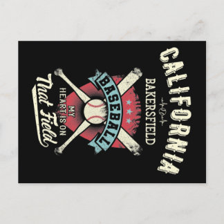 California Bakersfield Baseball Postcard