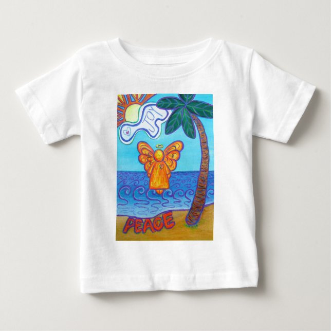 California Beach Angel Baby T-Shirt (Front)