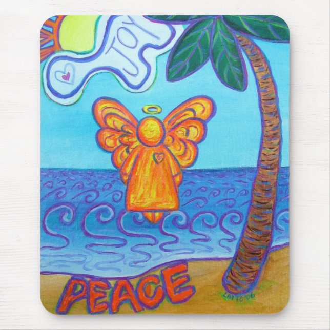 California Beach Angel Mousepad (Front)