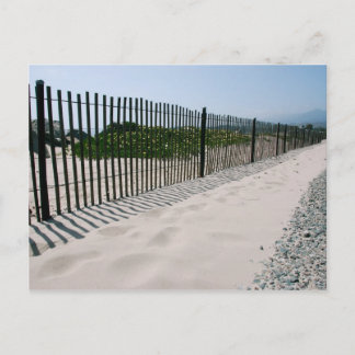 California Beach Fence Post Card