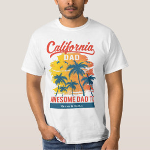 California Beach Life Dad T-Shirt
