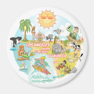 California Beach Life Magnet