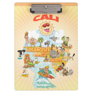 California Beach Paradise Clipboard