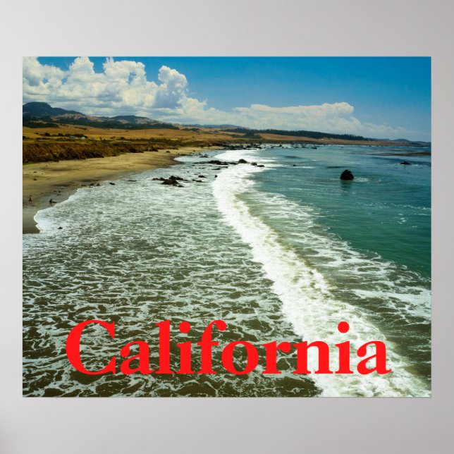 California Beach Poster (Front)