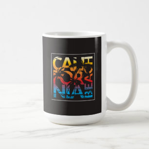 California Beach Poster Coffee Mug