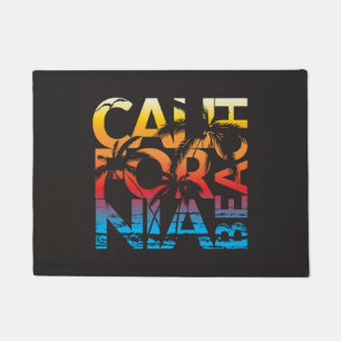 California Beach Poster Doormat