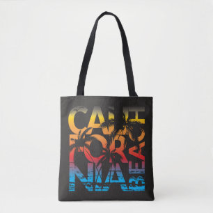 California Beach Poster Tote Bag