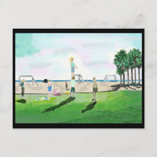 California Beach Summer Postcard