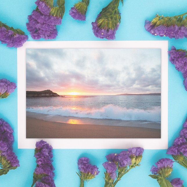 California Beach Sunset Ocean Waves Tissue Paper (Creator Uploaded)