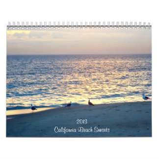 California Beach Sunsets 2013 Calendar
