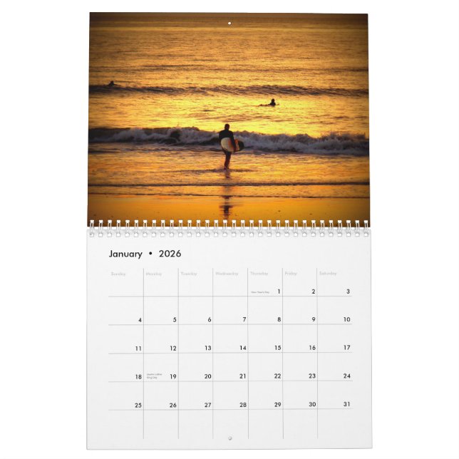 California Beach Sunsets 2013 Calendar (Jan 2026)