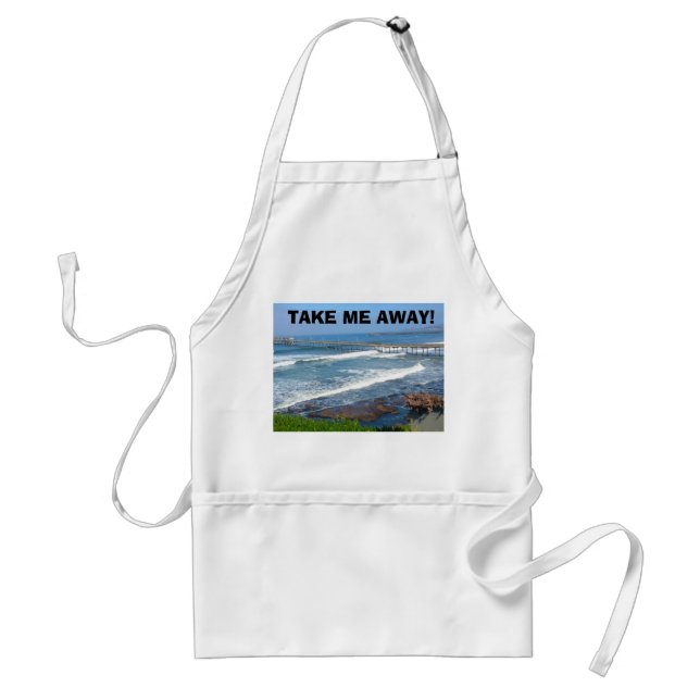 CALIFORNIA BEACH, TAKE ME apron (Front)