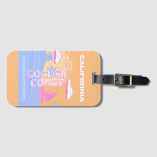 California, Beach, Travel Art Luggage Tag