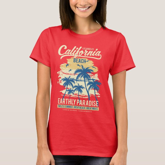 California Beach Women's t shirt (Front)