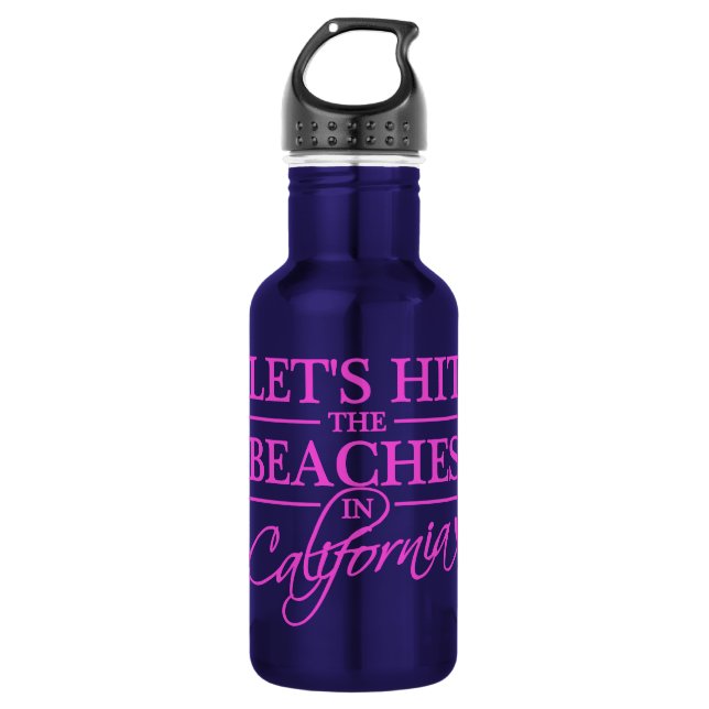 California Beaches 532 Ml Water Bottle (Front)