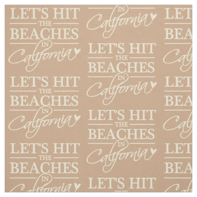 CALIFORNIA BEACHES custom colour fabric (Swatch)