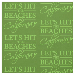 CALIFORNIA BEACHES custom colour fabric